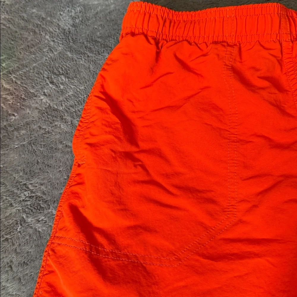 Patagonia Swim Trunks Shorts Lined Pockets Orange Kids XL Netplus Shells